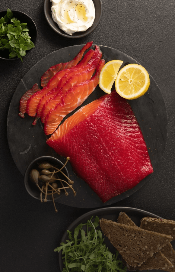 Сёмга с травами и лимоном