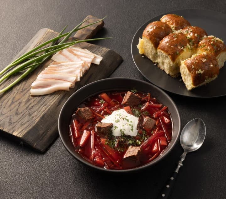 Классический борщ с говядиной